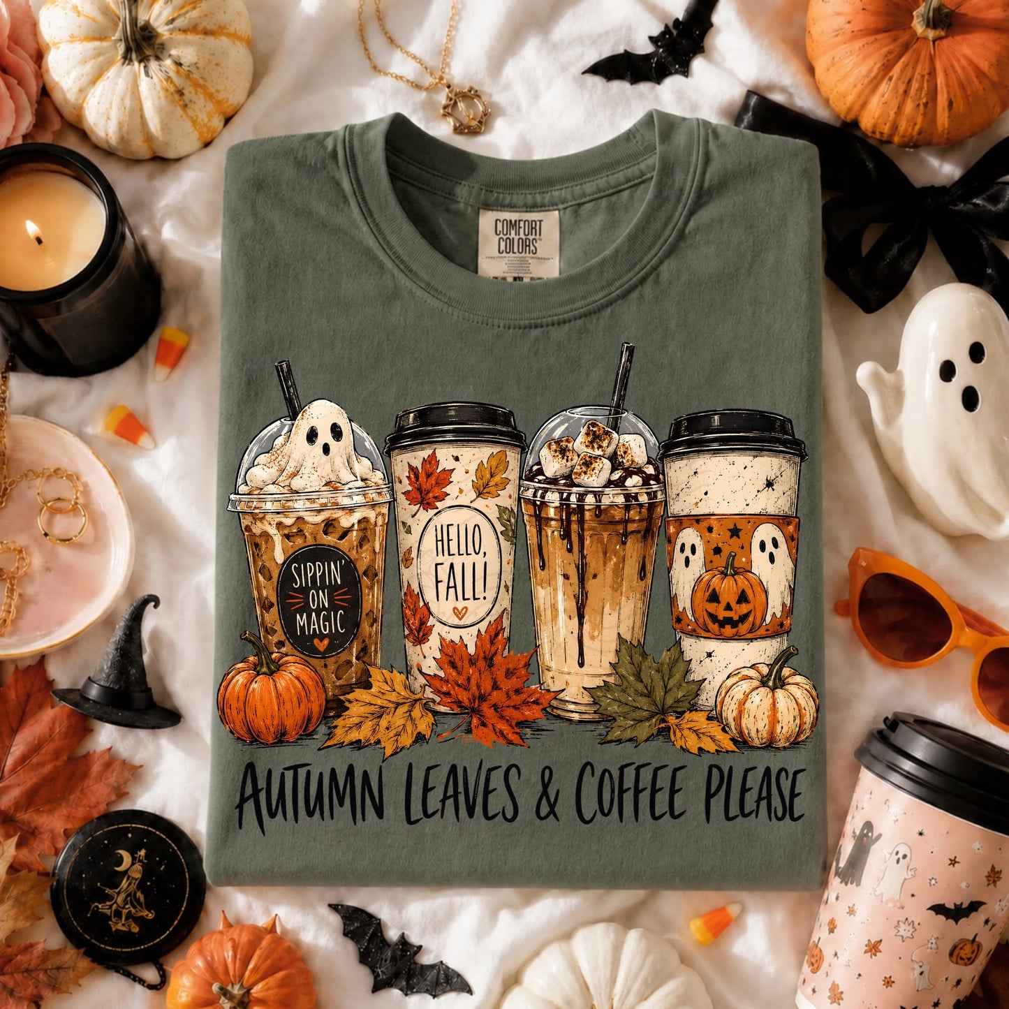 Autumn Leaves Graphic Shirt