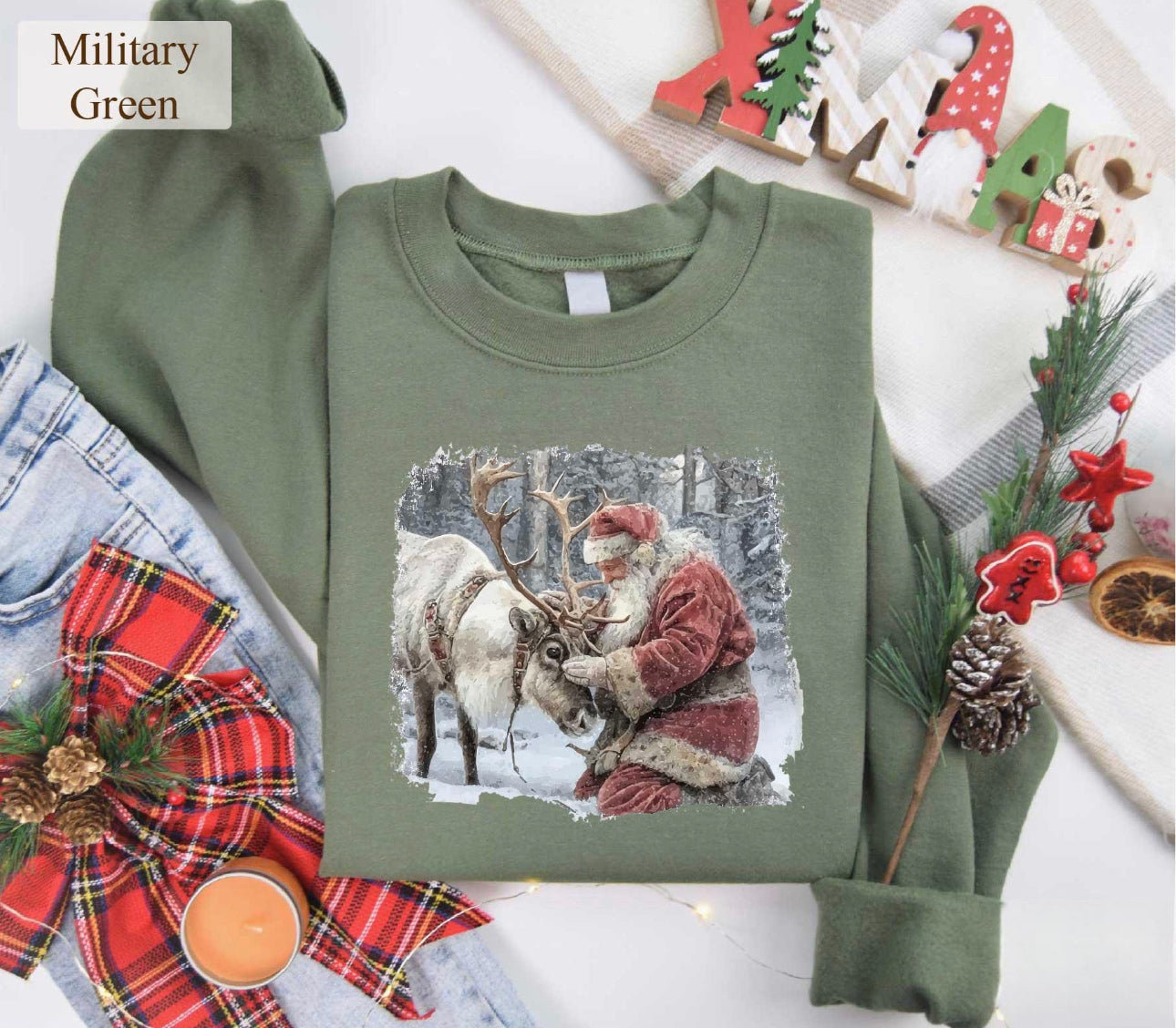 Vintage Santa Graphic Shirt