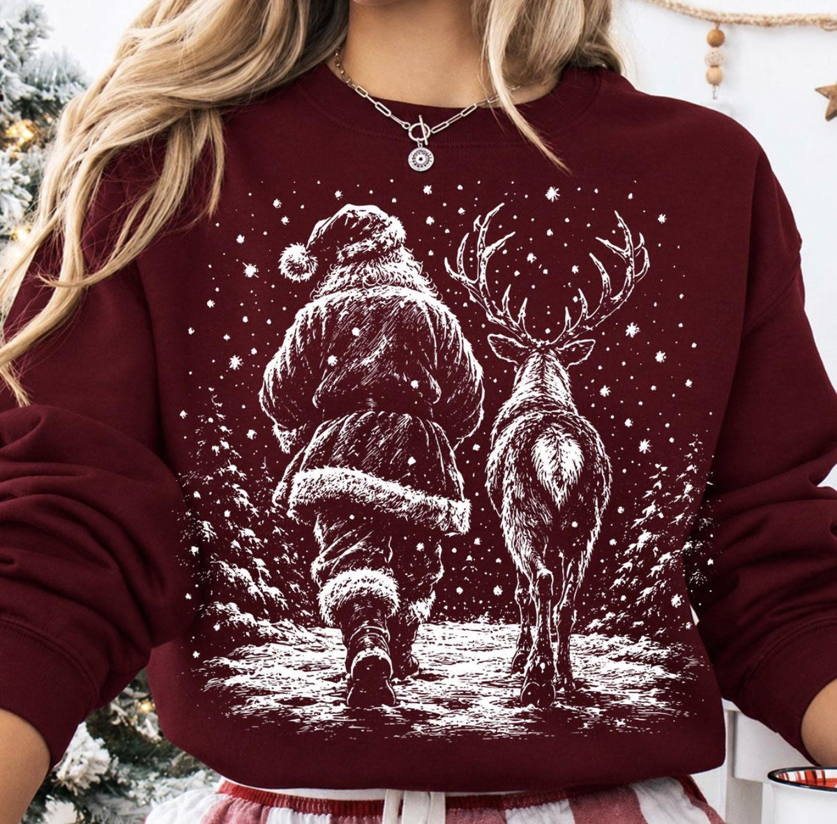 Vintage Santa Graphic Shirt