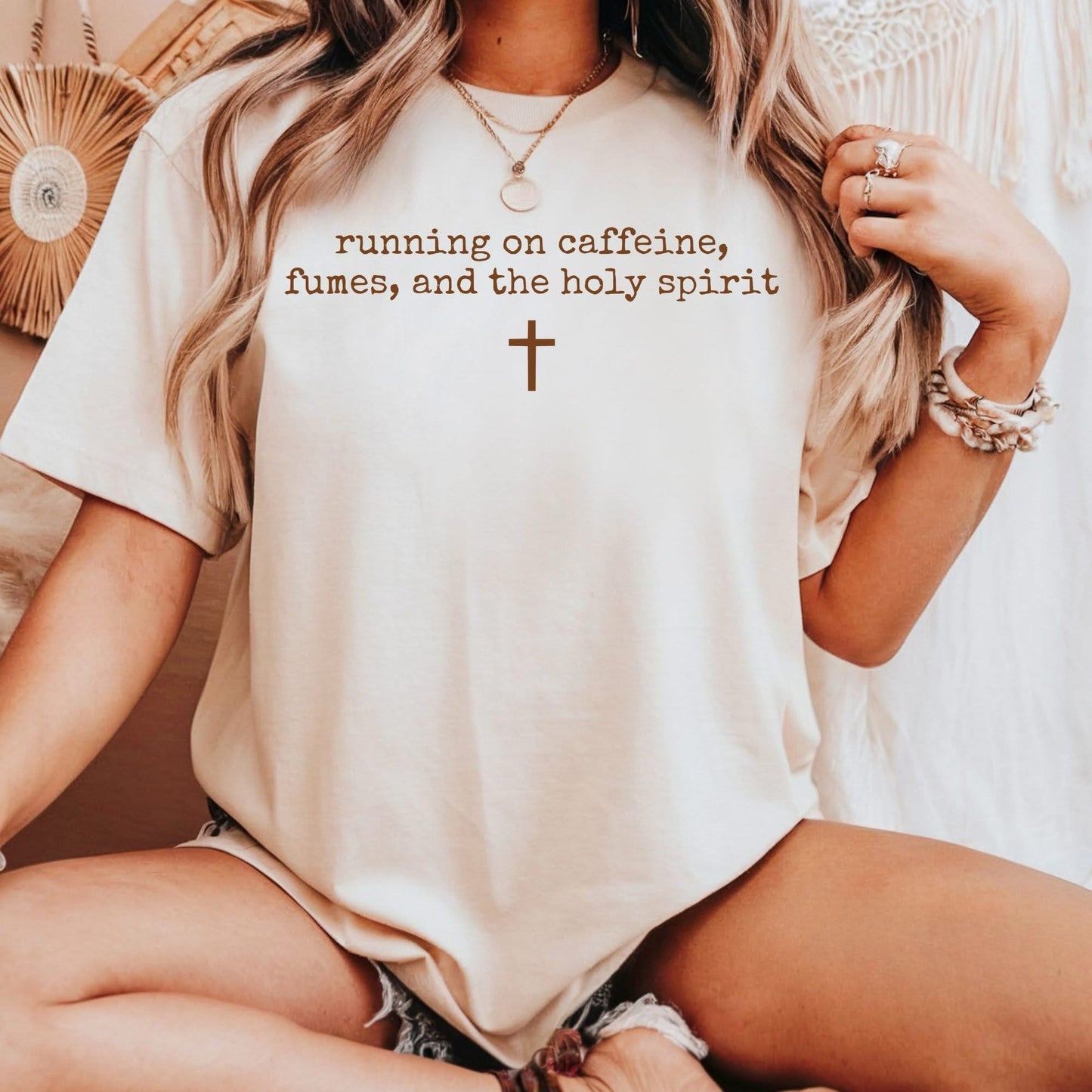 Running On Caffeine Graphic Shirt
