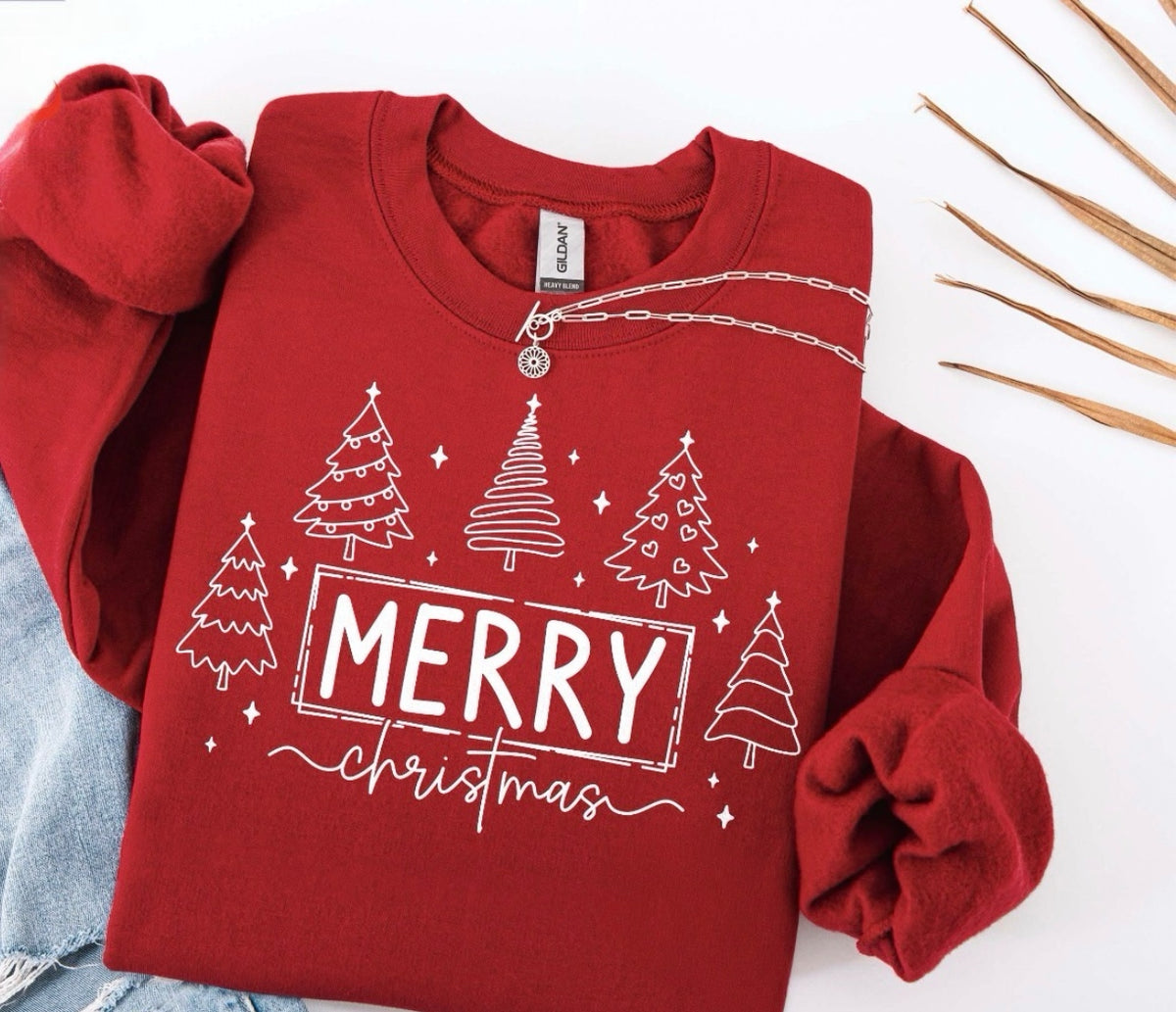 Merry Christmas Tree Graphic Shirt