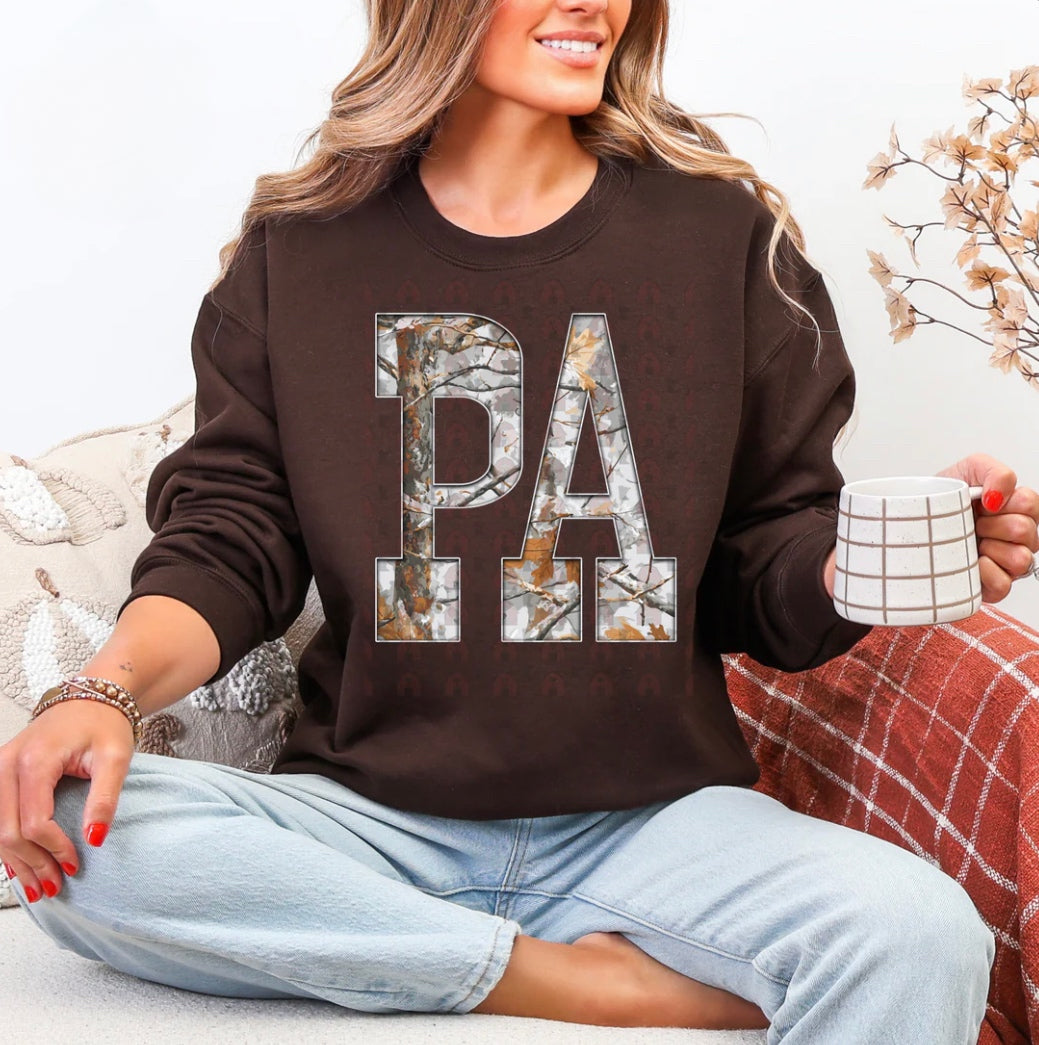 PA Gray Camo States Graphic Shirt