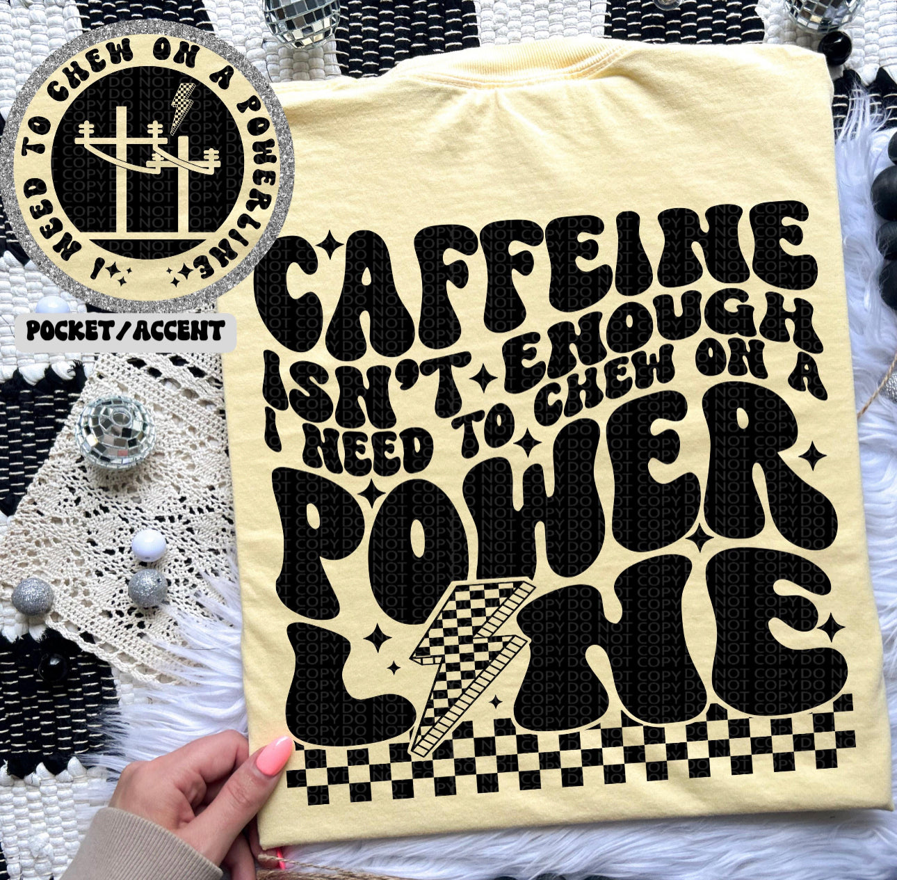 Caffeine isnt enough Vintage Graphic T-Shirt
