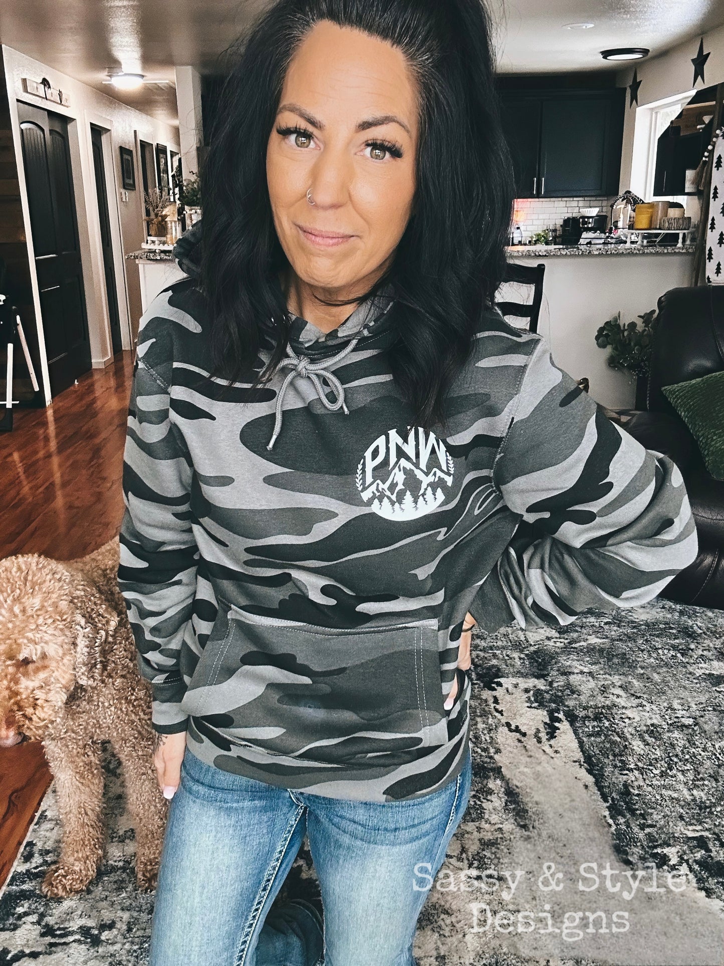 PNW Premium Camo Pullover Hoodie