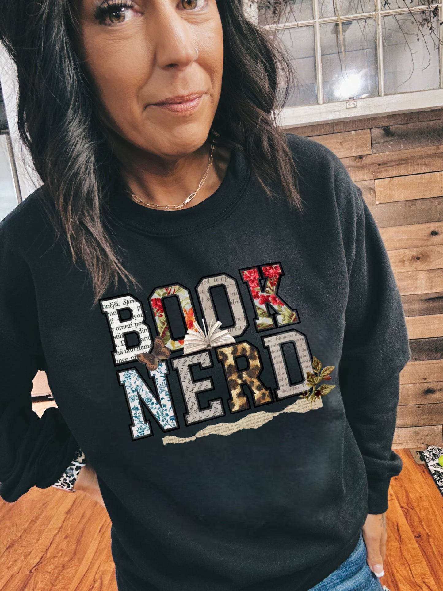 Book Nerd Graphic SweatShirt