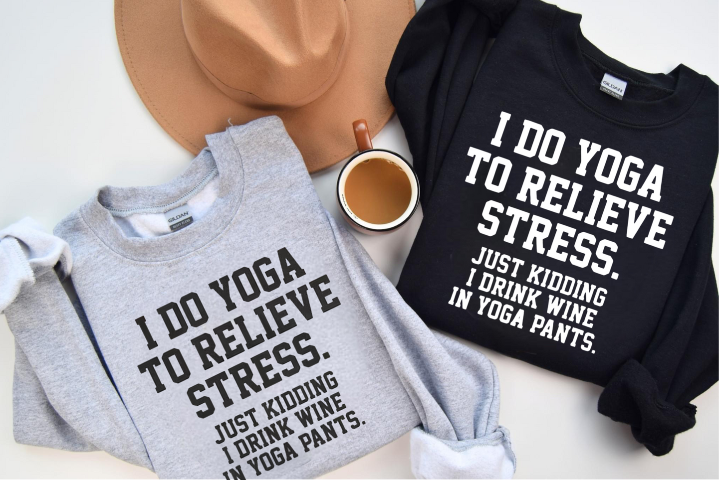 I Do Yoga To Relieve Stress Graphic Shirt