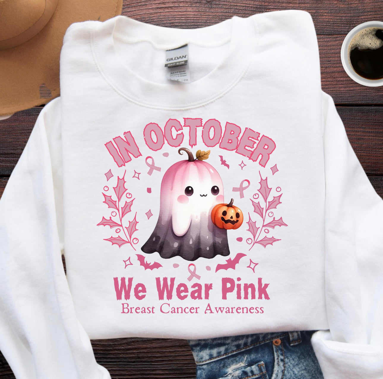 Ghost October Pink Graphic Shirt