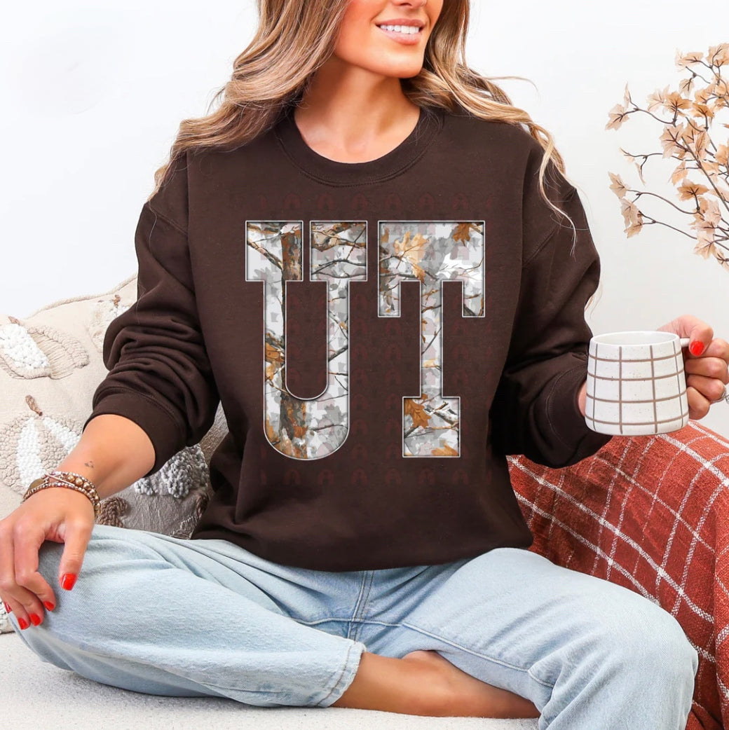 UT Gray Camo States Graphic Shirt