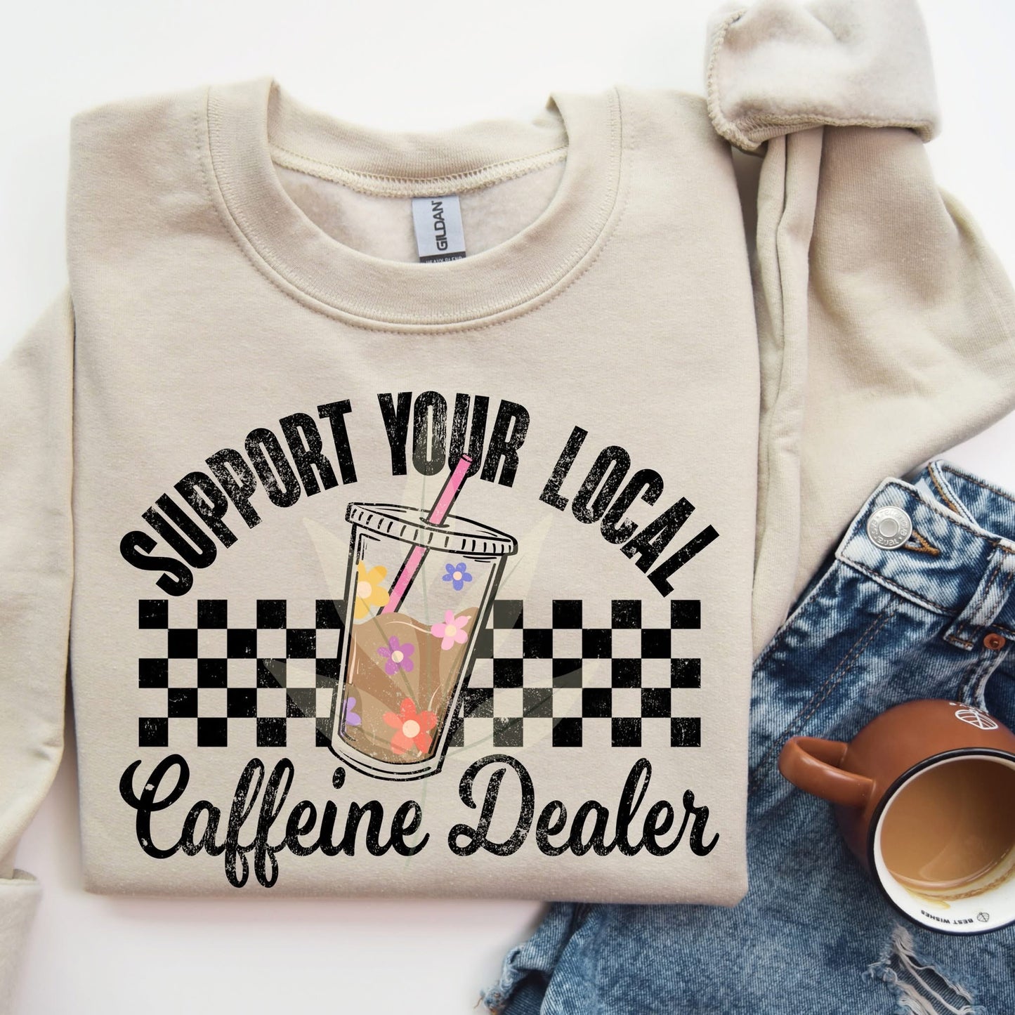 Support your caffeine Dealers Graphic Shirt