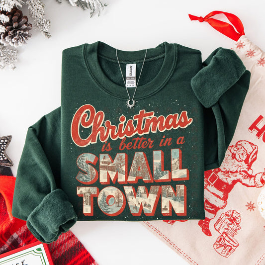Christmas is Better in A Small Town Design Graphic Shirt