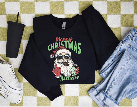 Merry Christmas Santa Graphic Sweatshirt