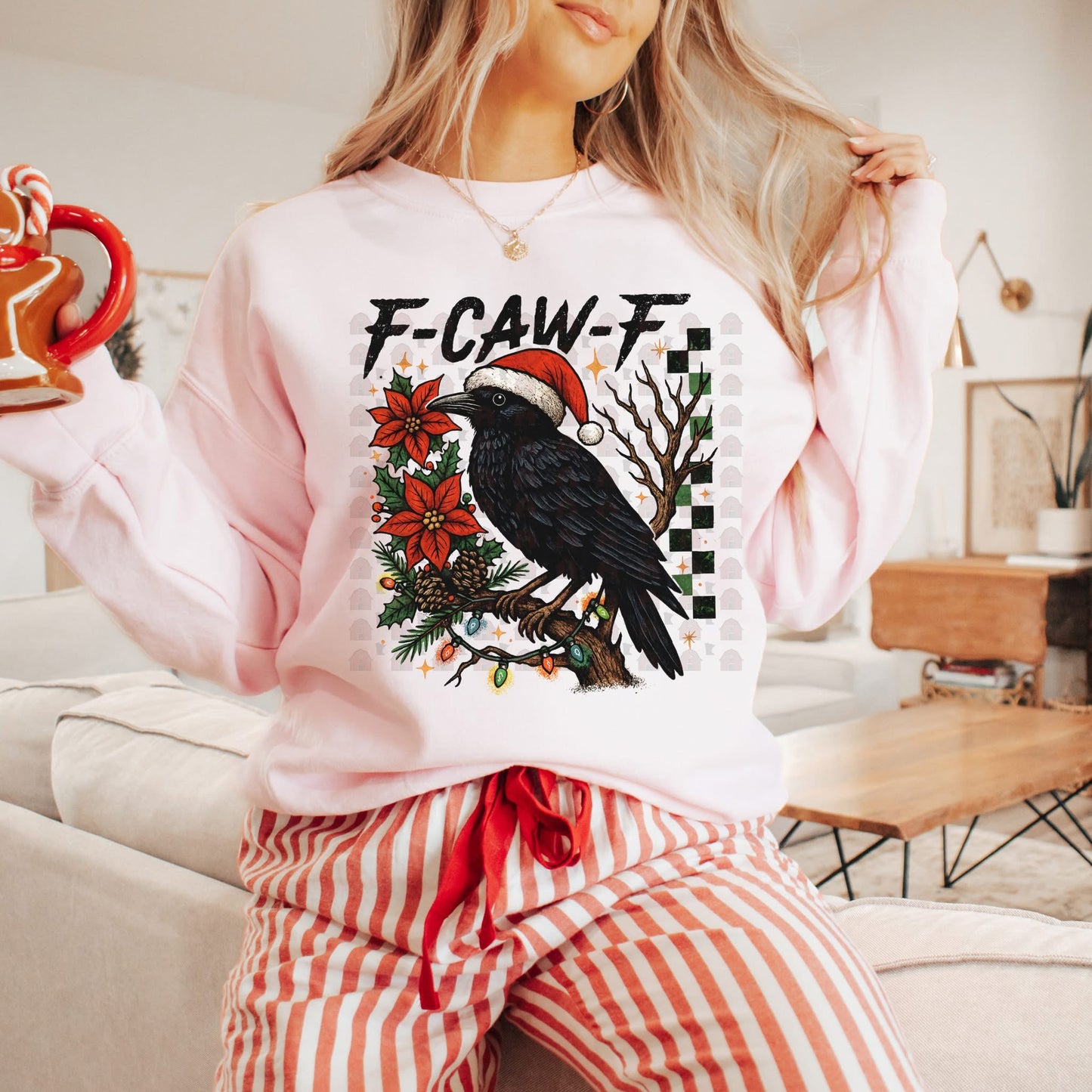 Holiday Caw-f Graphic Shirt