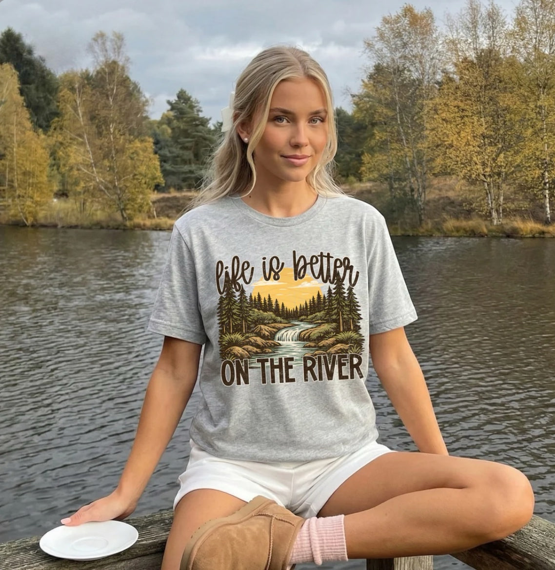 Life Is Better on The River Graphic Shirt