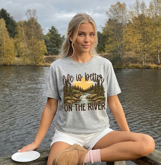 Life Is Better on The River Graphic Shirt