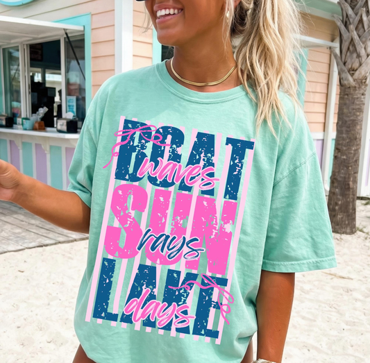Boat Waves Graphic Tee
