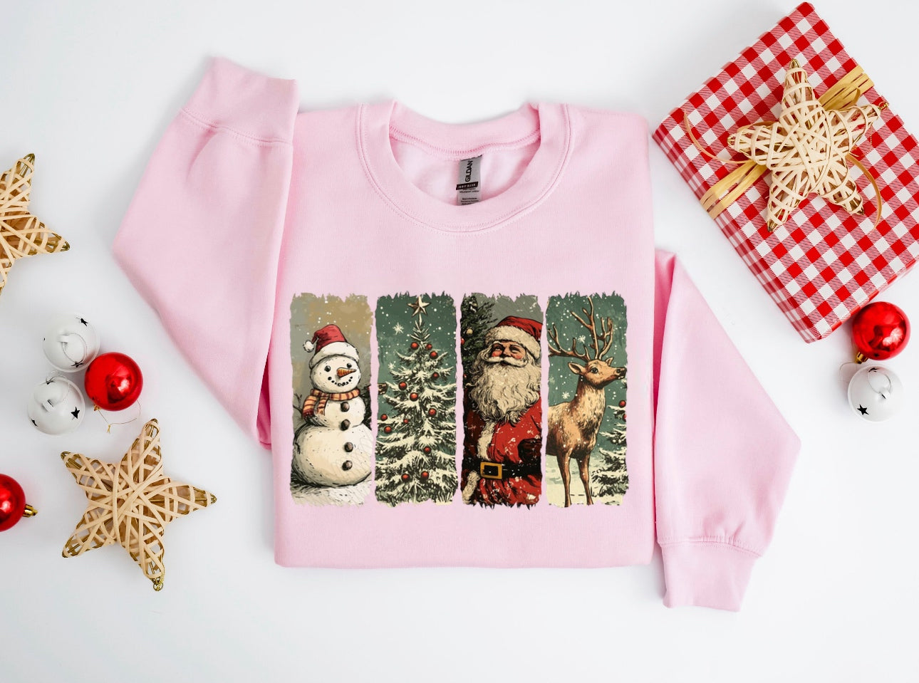 Retro Vintage Christmas Graphic Shirt