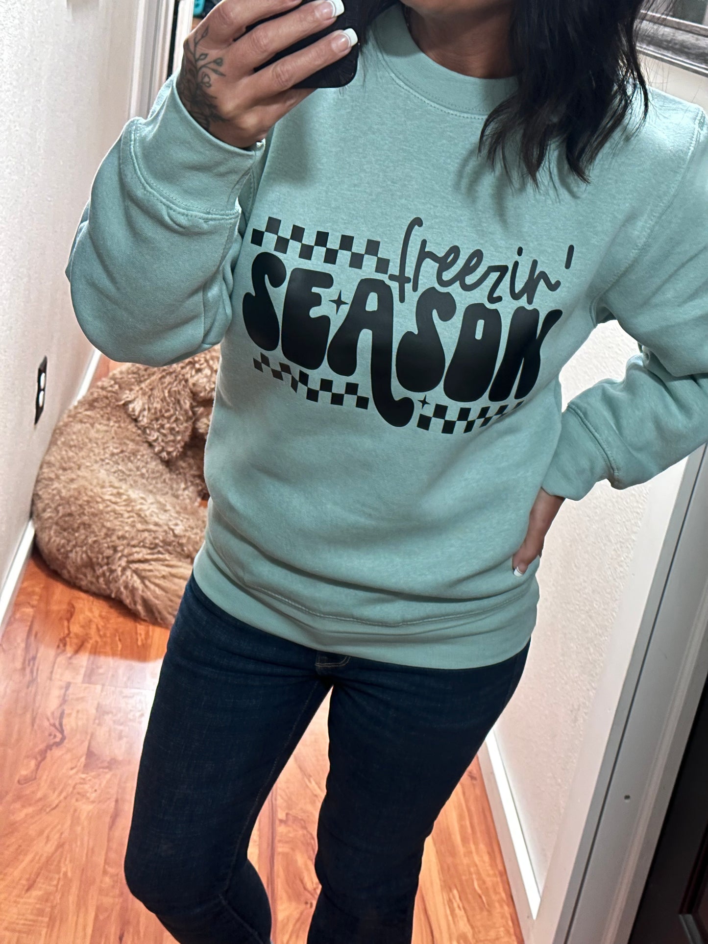 Freezin' Season Heavy weight Crewneck