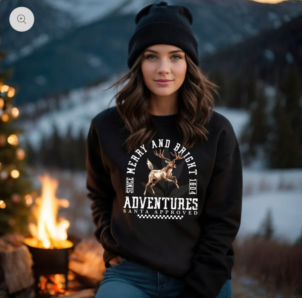 Merry & Bright Adventures Graphic Shirt