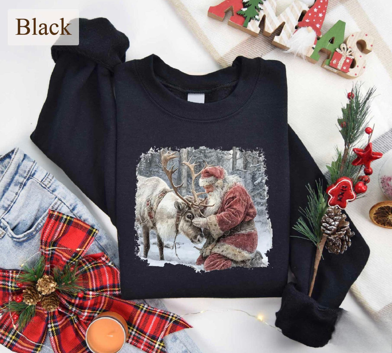 Vintage Santa Graphic Shirt