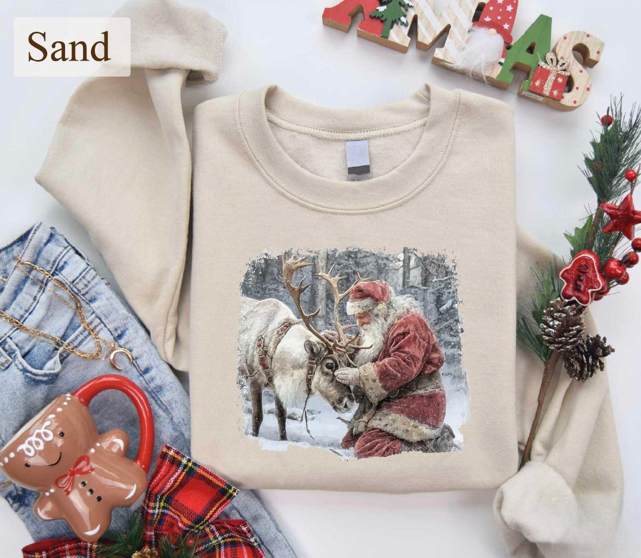 Vintage Santa Graphic Shirt