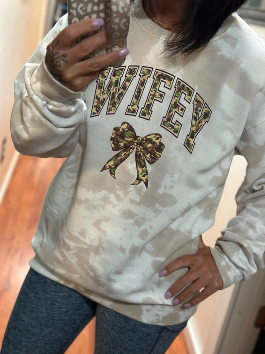 Camo Wifey Graphic Shirt