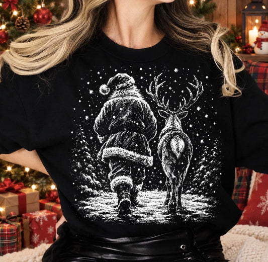 Vintage Santa Graphic Shirt