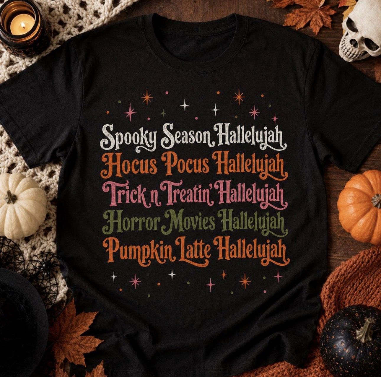 Spooky Season Hallelujah Graphic Shirt