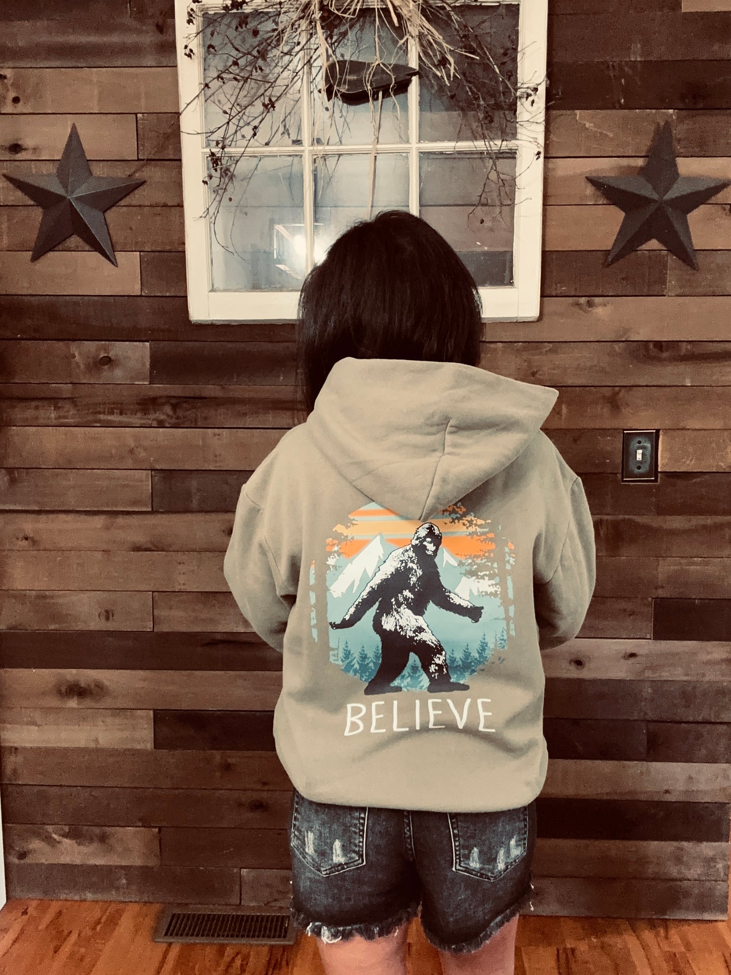 Premium Believe Bigfoot Graphic Hoodie