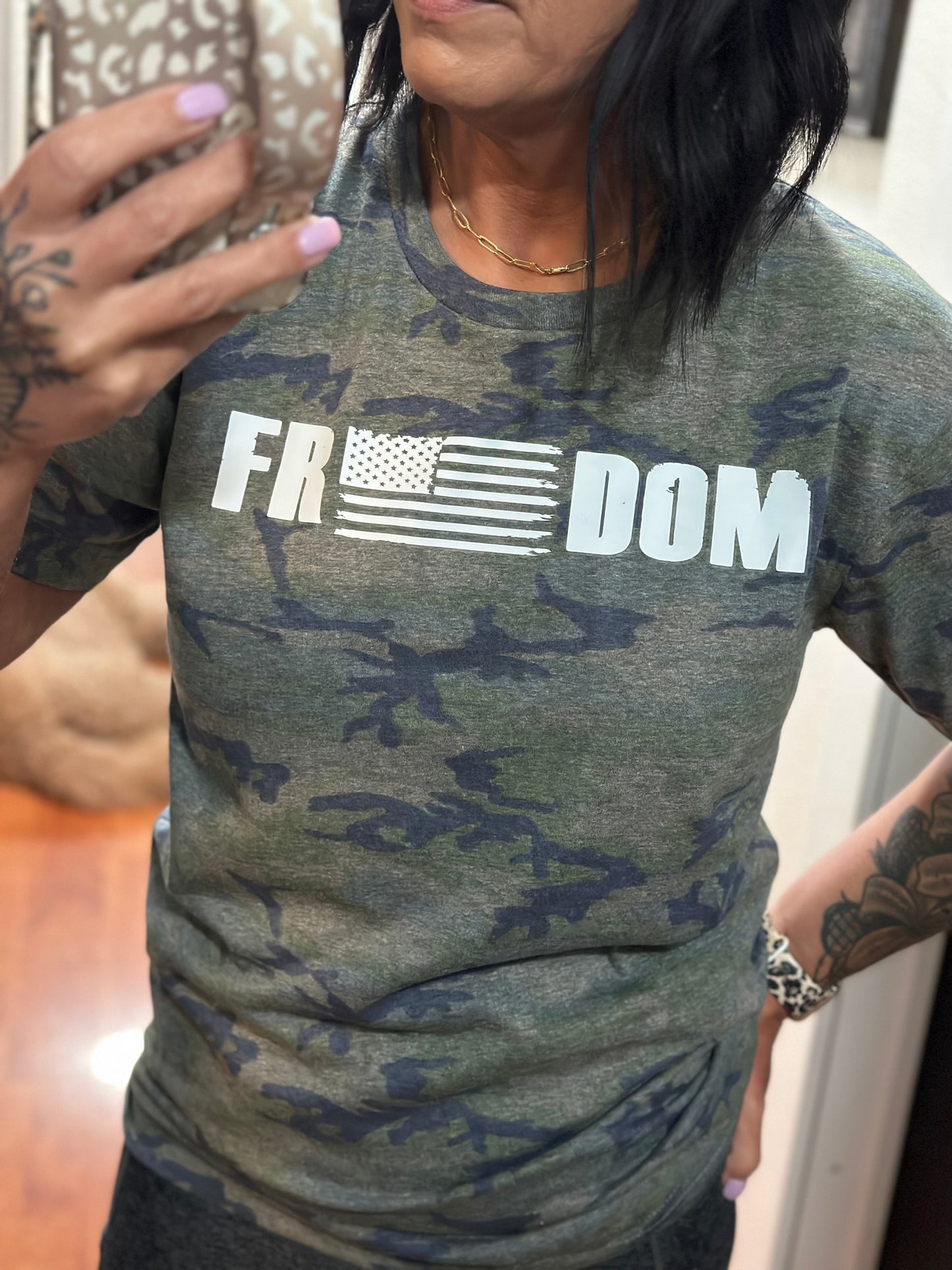 Freedom Camo Graphic T-Shirt