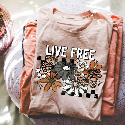 Live Free Vintage Graphic T-Shirt