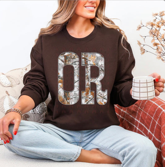 OR Gray Camo States Graphic Shirt