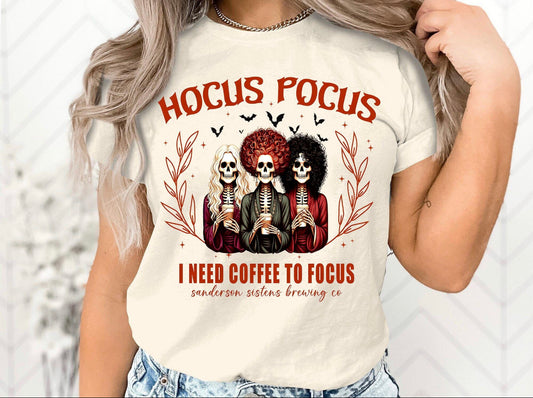 Need Coffee to Focus Graphic Shirt