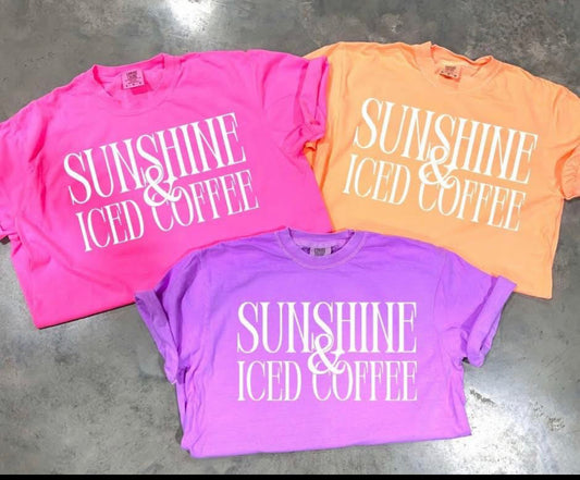 Sunshine & Iced Coffee Graphic T-Shirt