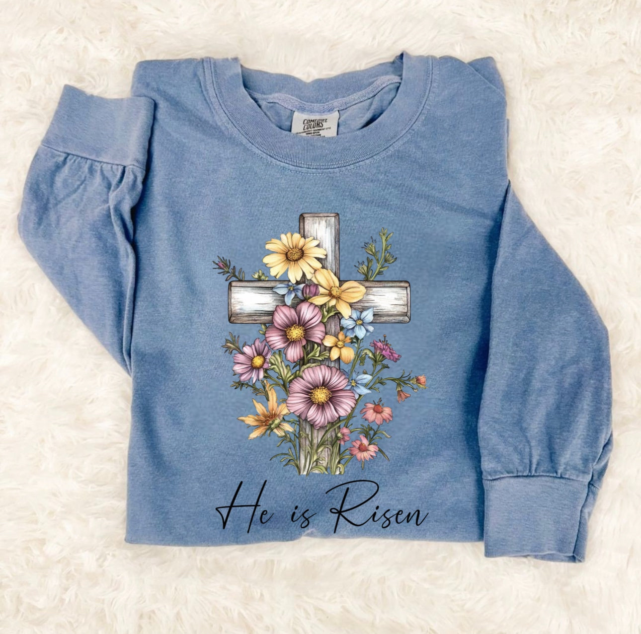 Floral He is Risen Graphic Shirt