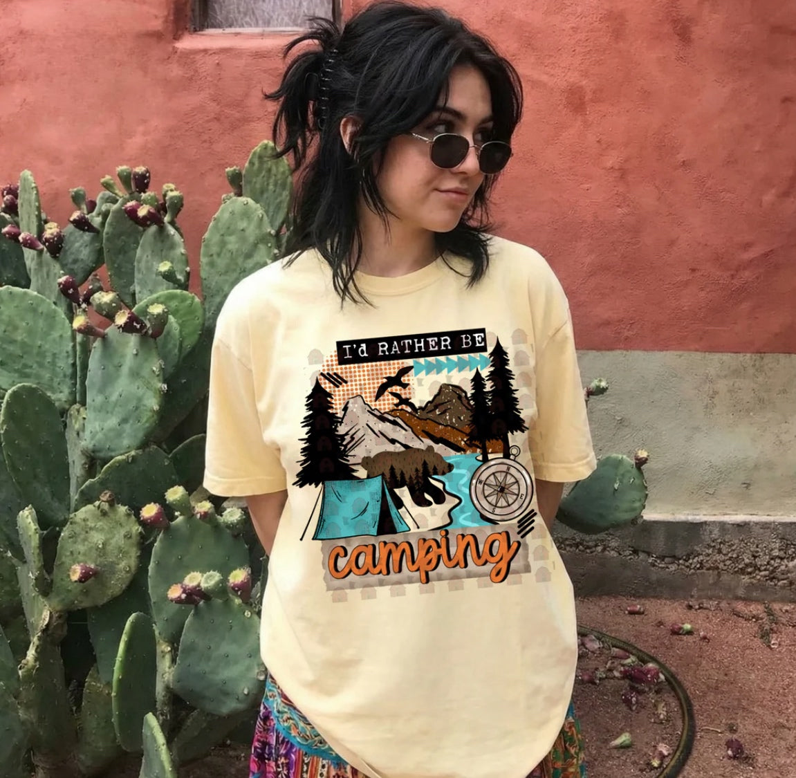 I’d Rather Be Camping Graphic Shirt