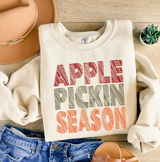 Apple Pickin Season Graphic Sweater