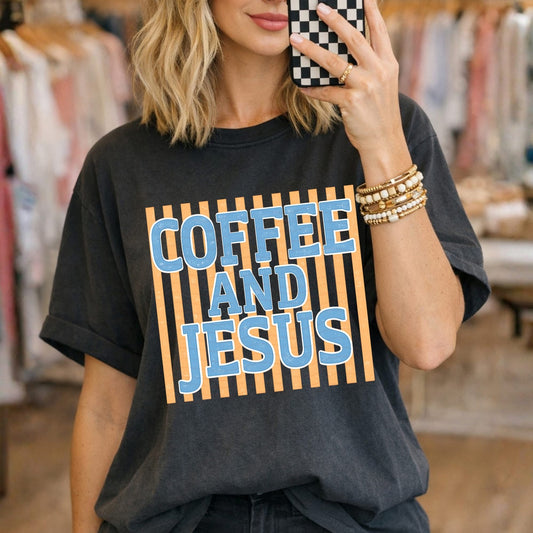 Coffee & Jesus Graphic Shirt