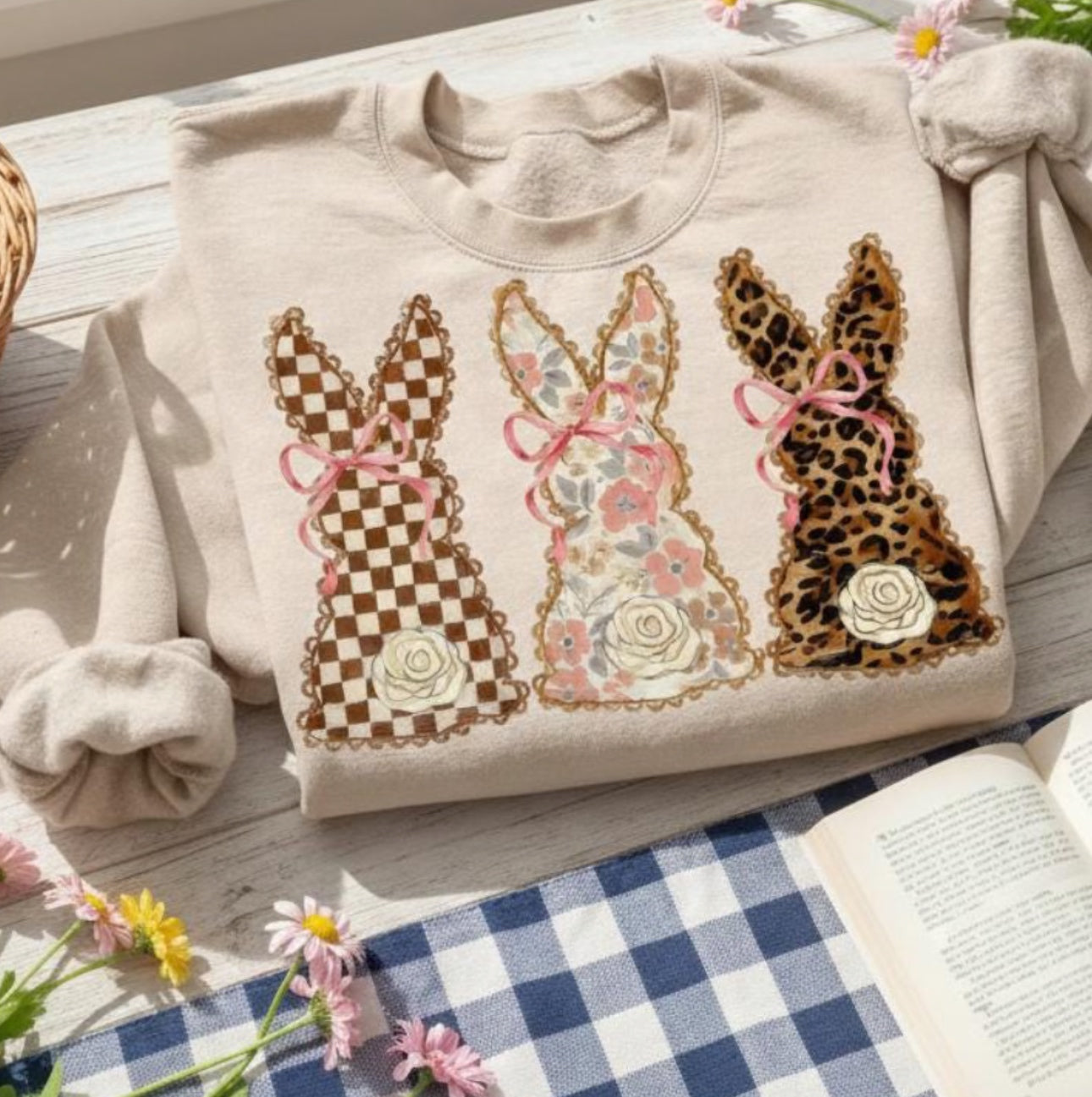 Bunny Trio Graphic Shirt