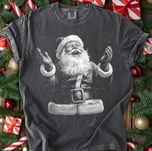 Vintage Santa Holiday Graphic Shirt