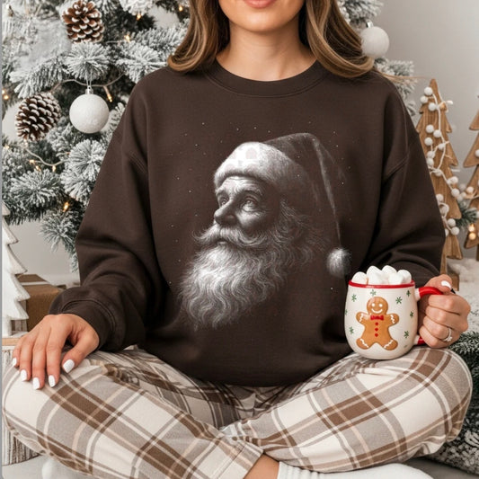 Nostalgic Santa Holiday Graphic Shirt