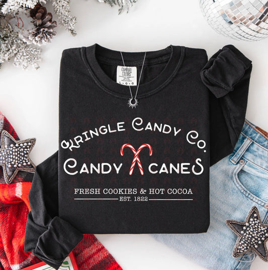 Kringle Candy Cane Holiday Graphic Shirt