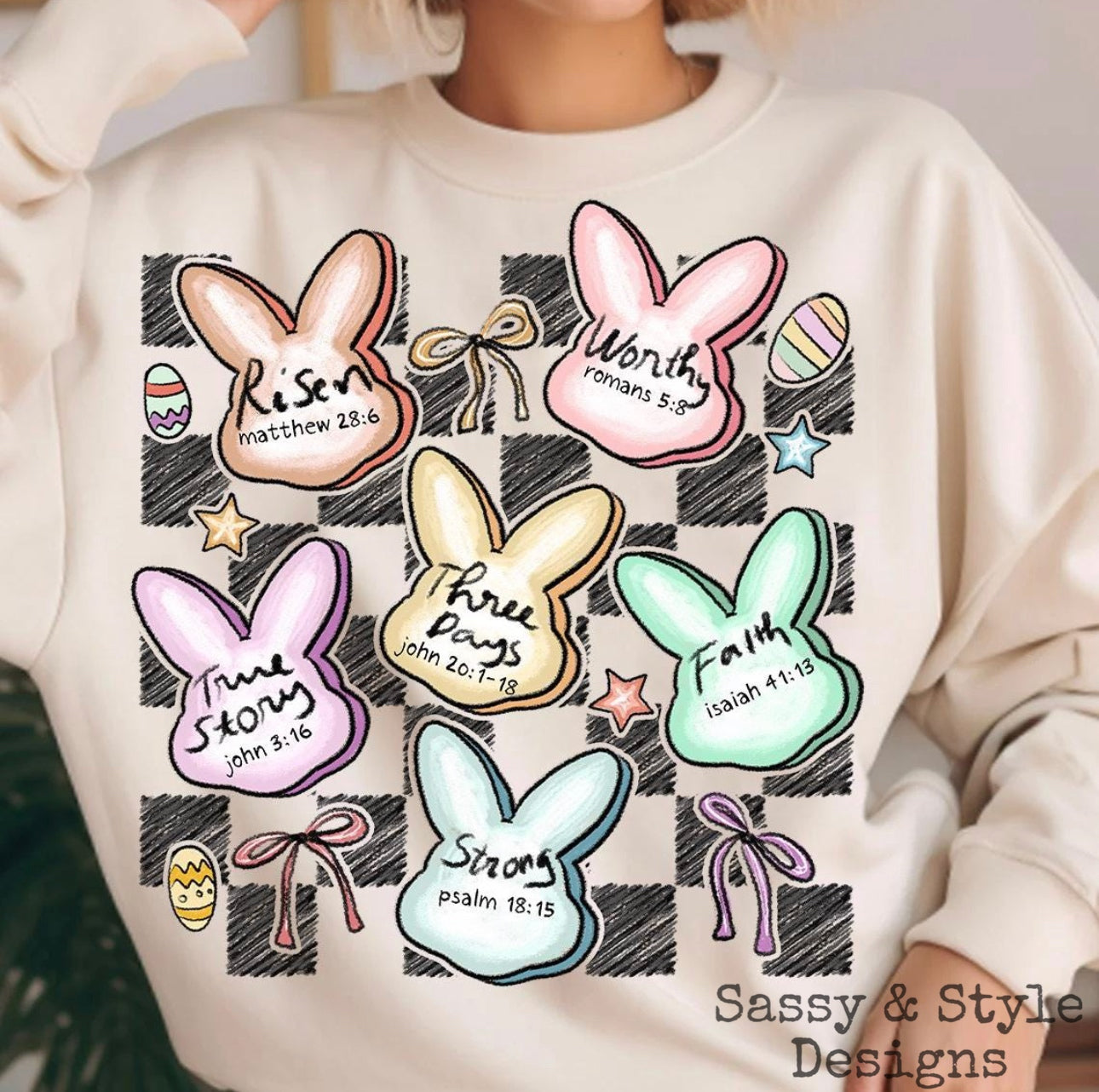 Lil Bunny & Bows Graphic Shirt