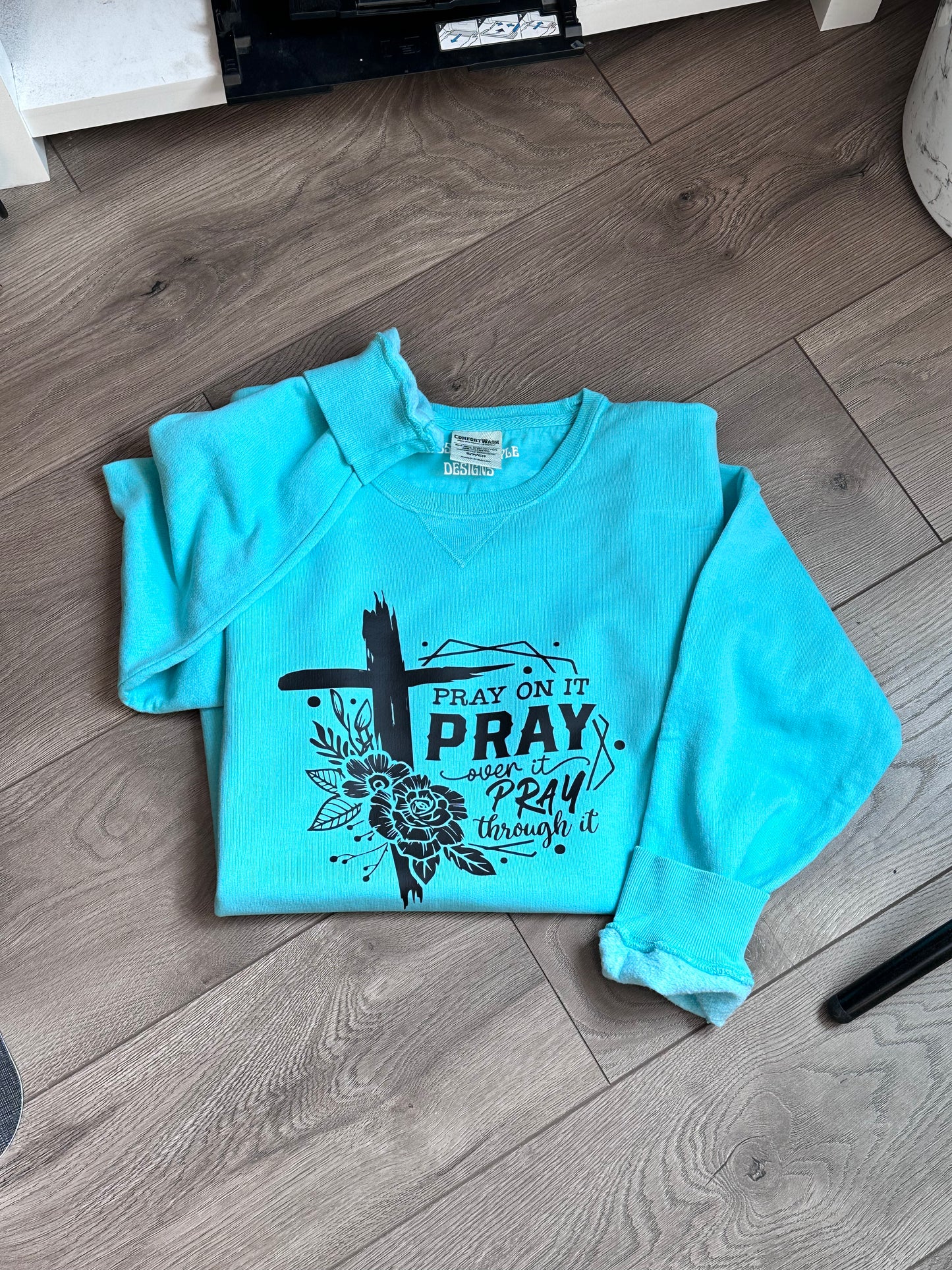 Pray On It Vintage Comfort Wash Sweatshirt