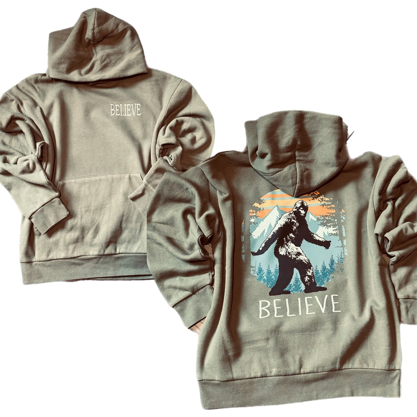 Premium Believe Bigfoot Graphic Hoodie