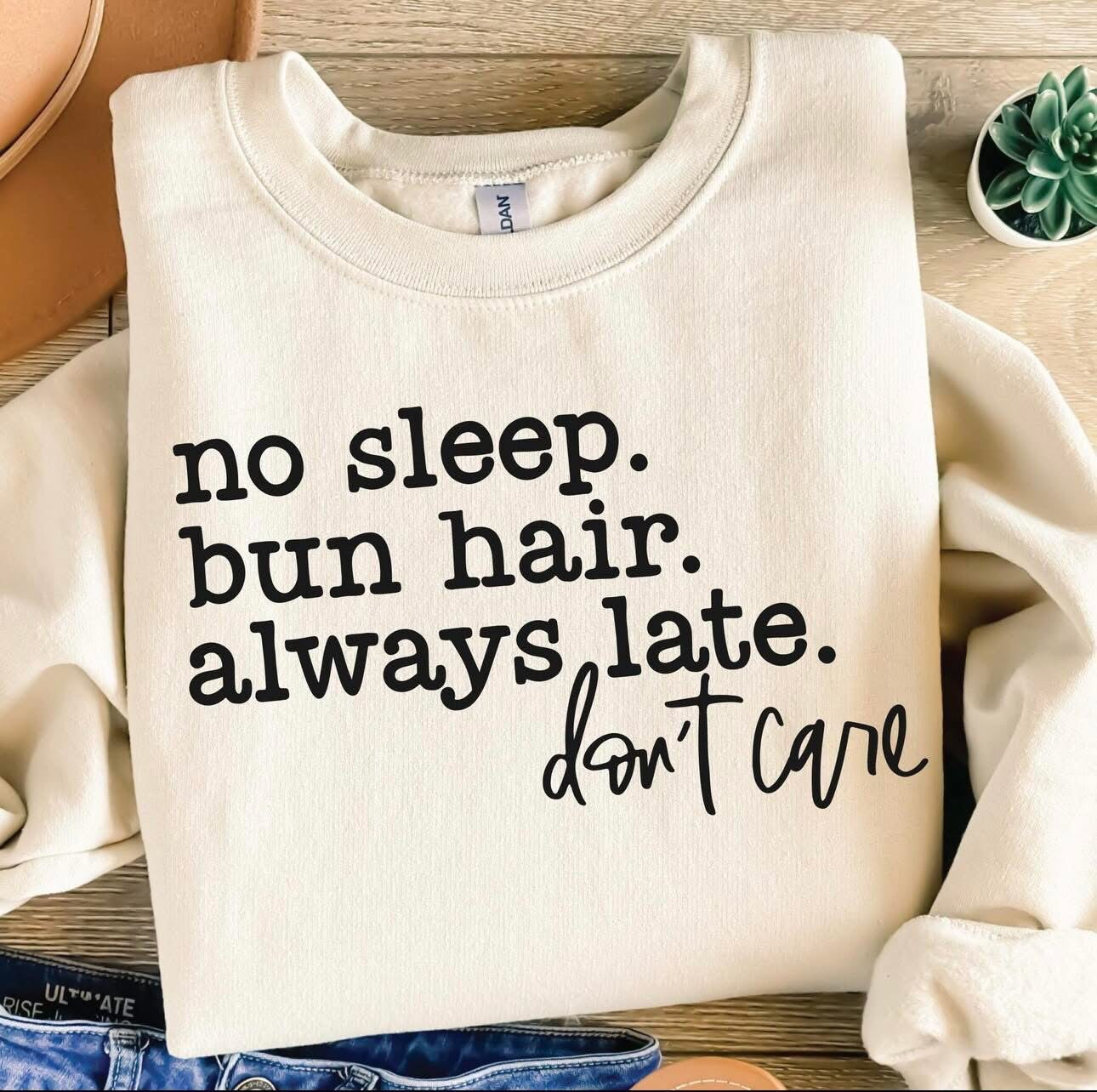 Bun Hair Graphic Shirt