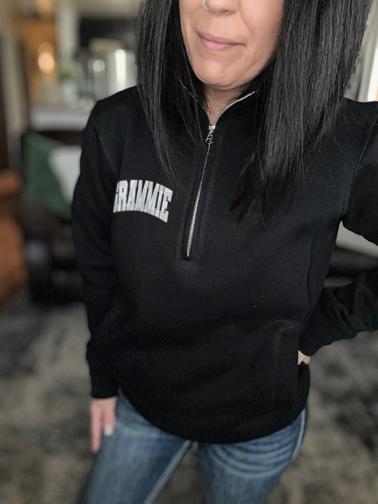 Custom Checkered Name Quarter Zip