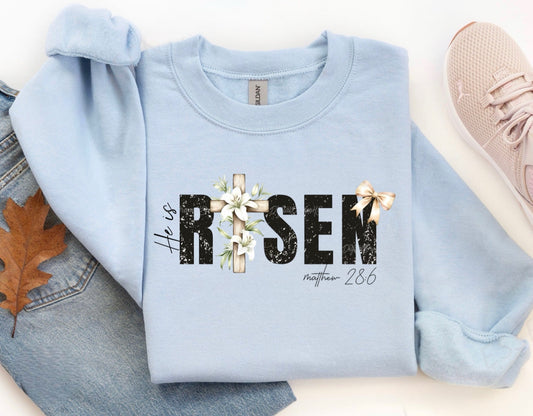 Cross He is Risen Graphic Shirt