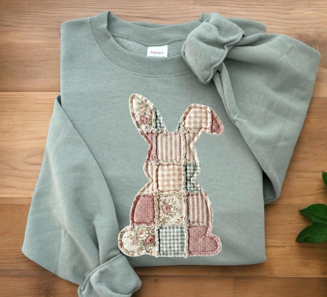 Patchwork Bunny Graphic Shirt