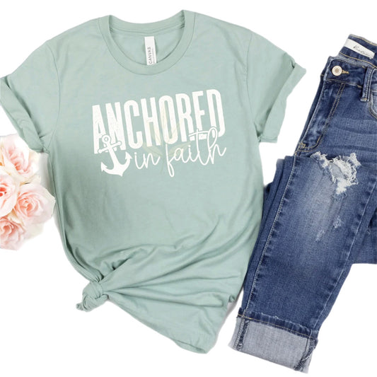 Anchored In Faith Graphic T-Shirt