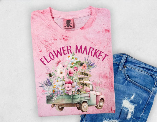 Flower Market Graphic T-Shirt